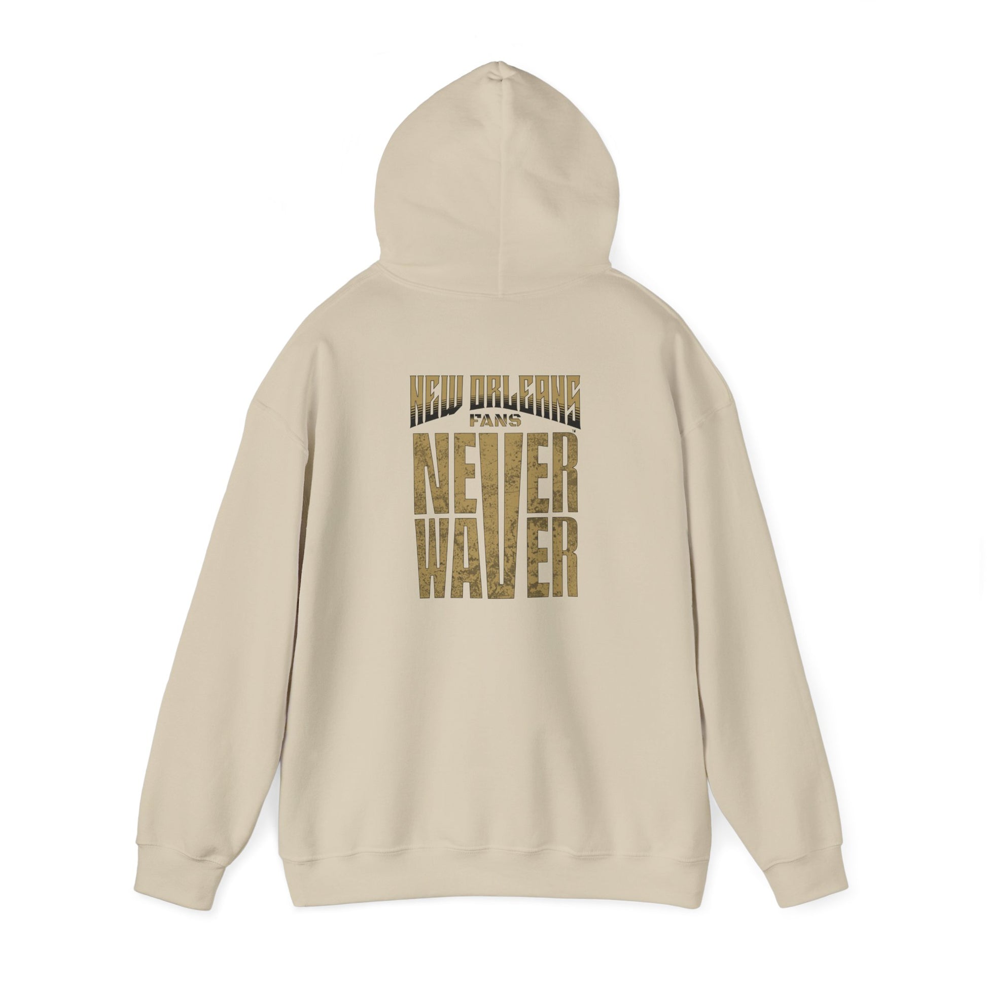 New Orleans Fans Never Waver Unisex Heavy Blend™ Hoodie - Motivational Sweatshirt for Fans - Never Waver