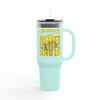 Los Angeles Fans Never Waver W-Leopard Football Insulated Travel Mug, 40oz