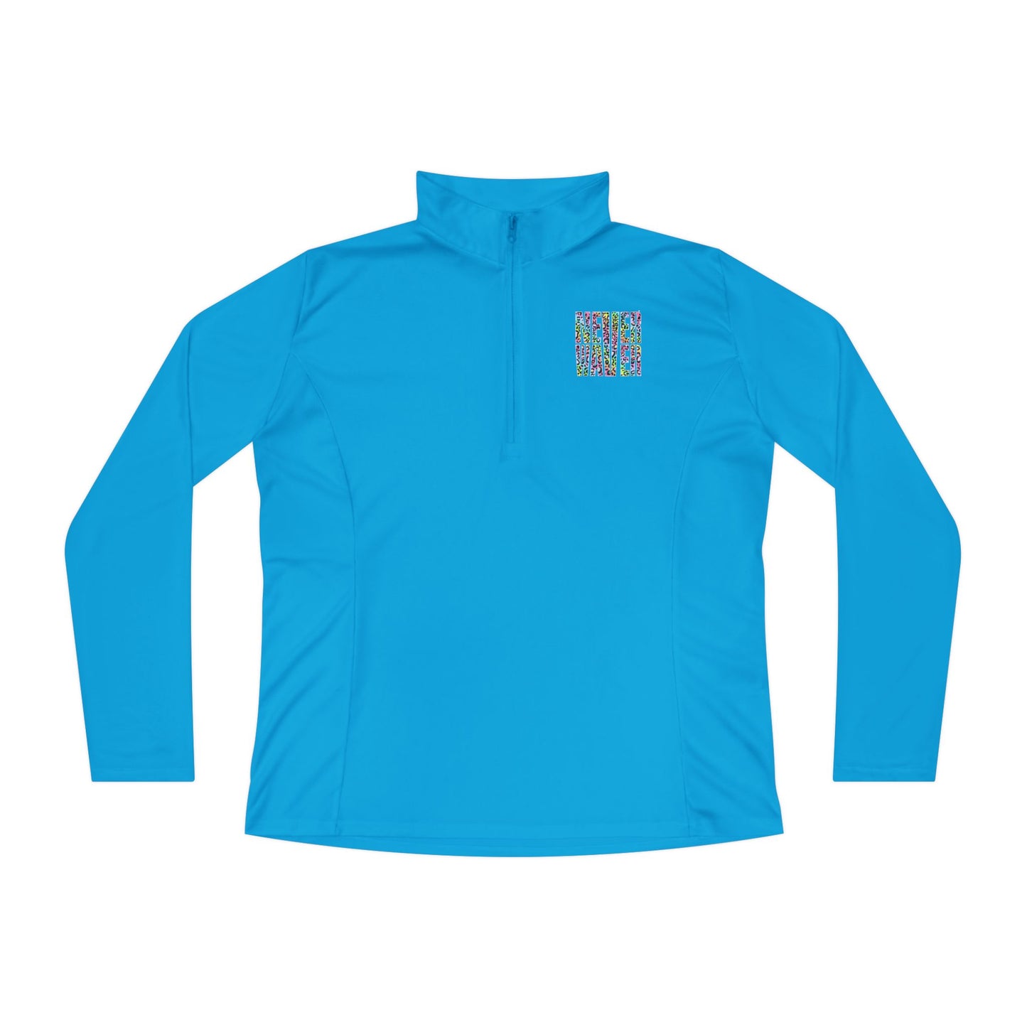 Never Waver Leopard Ladies Quarter-Zip Pullover - Never Waver