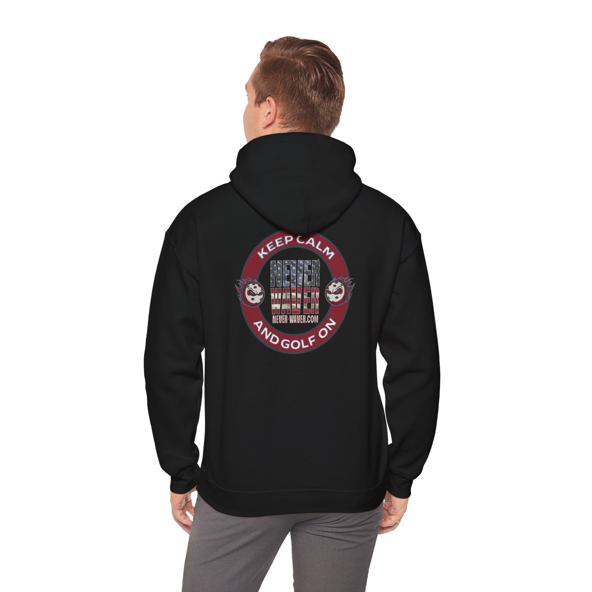 Never Waver Golf Hoodie - Unisex Heavy Blend™ Sweatshirt - Never Waver
