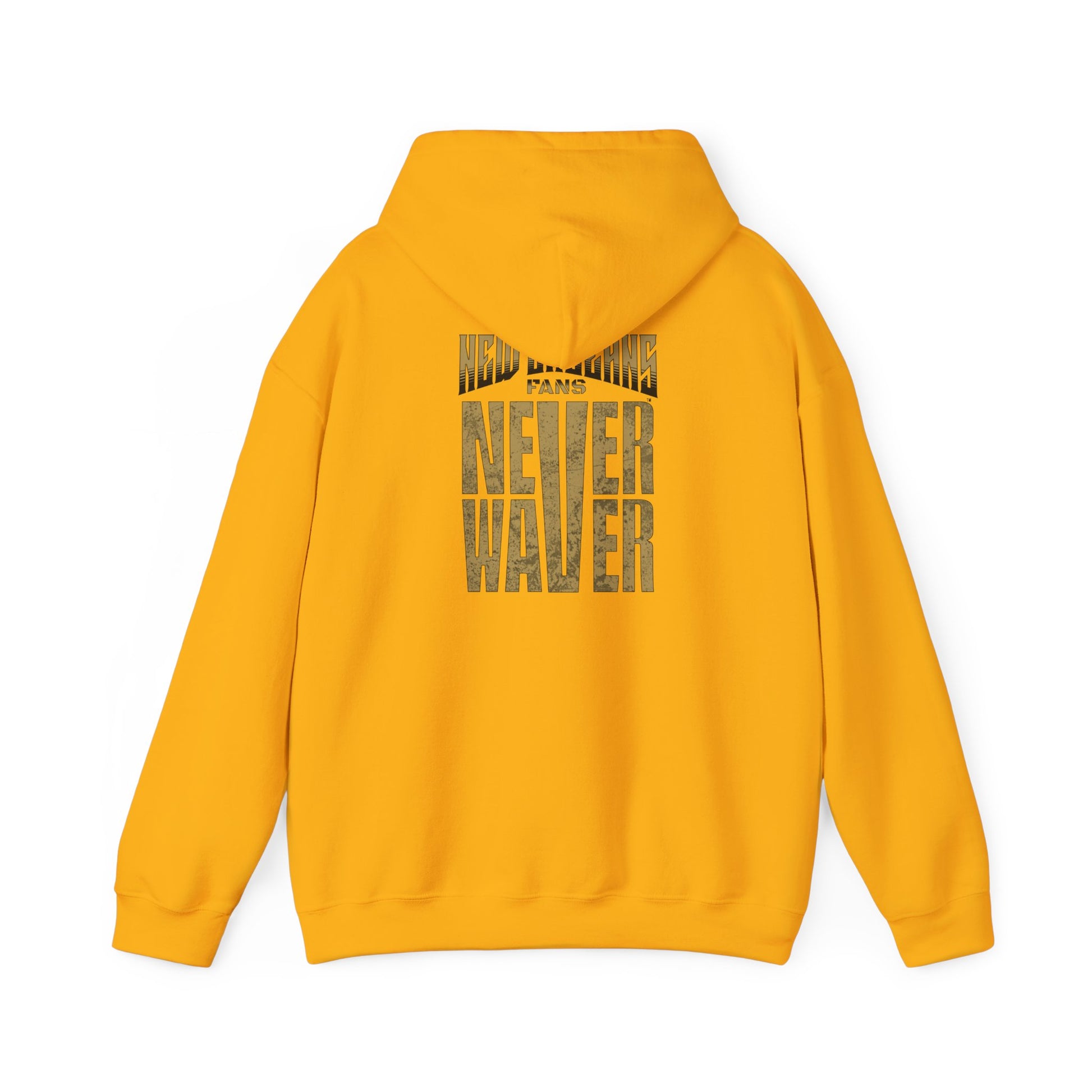 New Orleans Fans Never Waver Unisex Heavy Blend™ Hoodie - Motivational Sweatshirt for Fans - Never Waver
