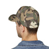 Never Waver Embroidered Cap - Structured White Baseball Hat for Motivation and Style