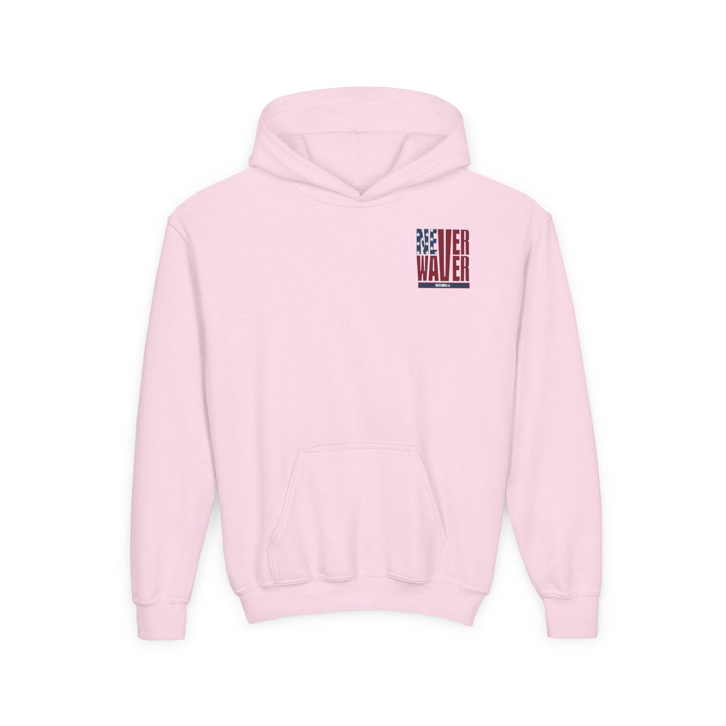 Youth Golf Hoodie - "Never Waver Golf" Sweatshirt for Young Golfers - Never Waver