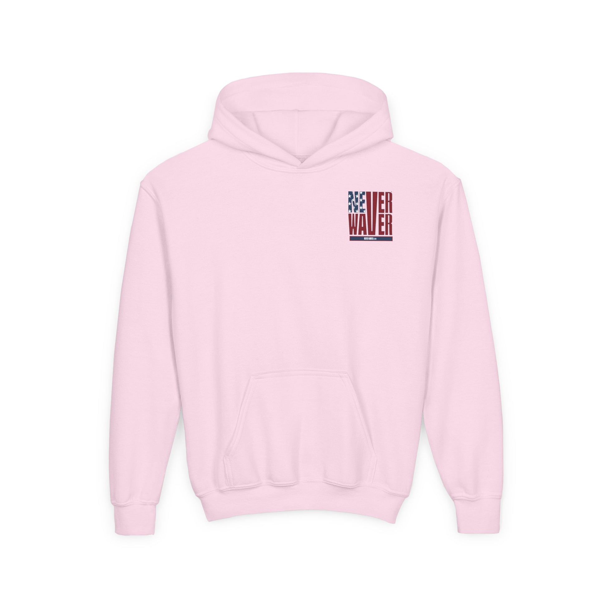 Youth Golf Hoodie - "Never Waver Golf" Sweatshirt for Young Golfers - Never Waver