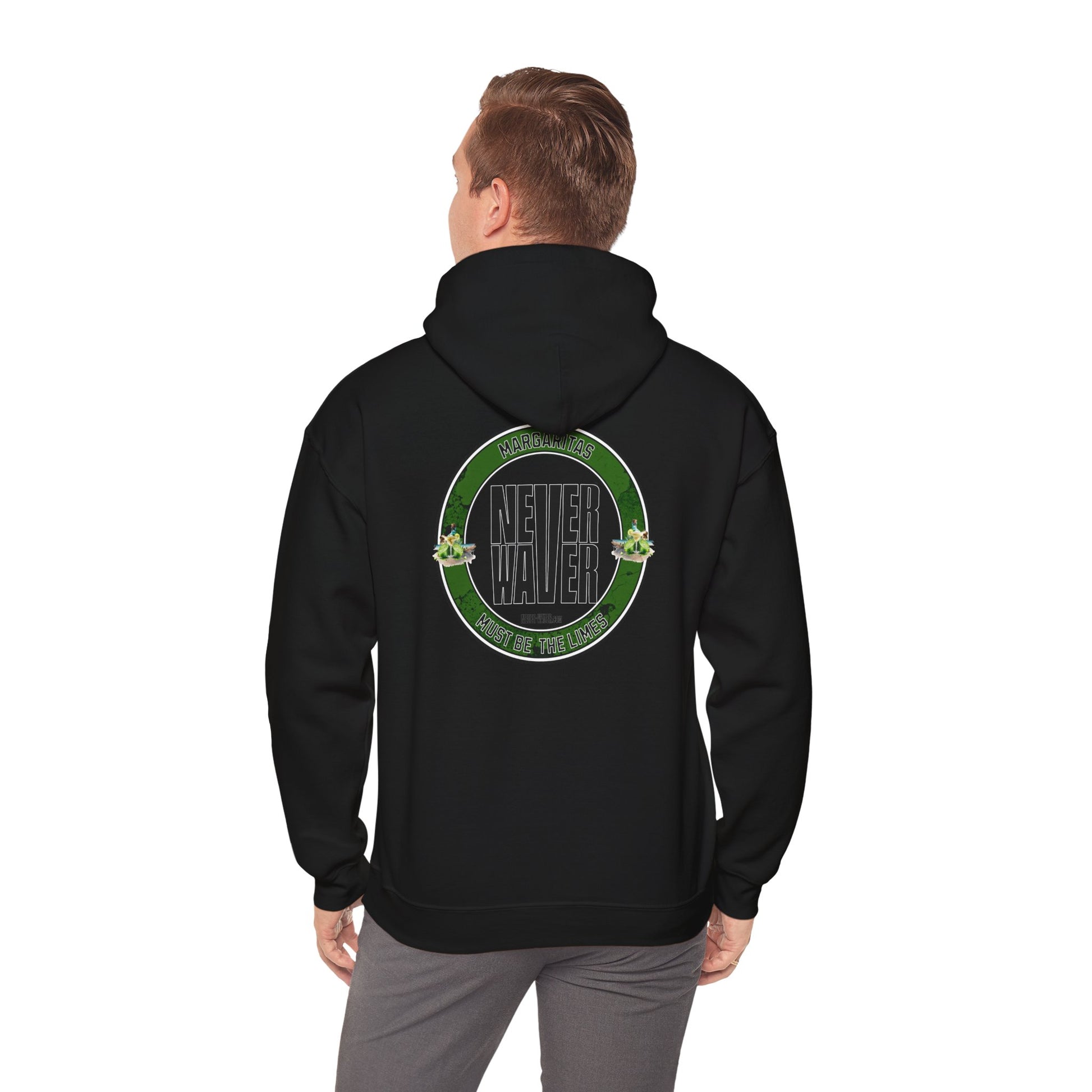 Eco-Friendly Unisex Hoodie: "Margaritas Never waver It must be the Limes?" - Never Waver