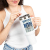 Seattle Fans Never Waver W-Leopard Football Insulated Travel Mug, 40oz - Never Waver
