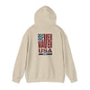 Patriotic Unisex Hooded Sweatshirt - 'Better Water USA' Design - Never Waver