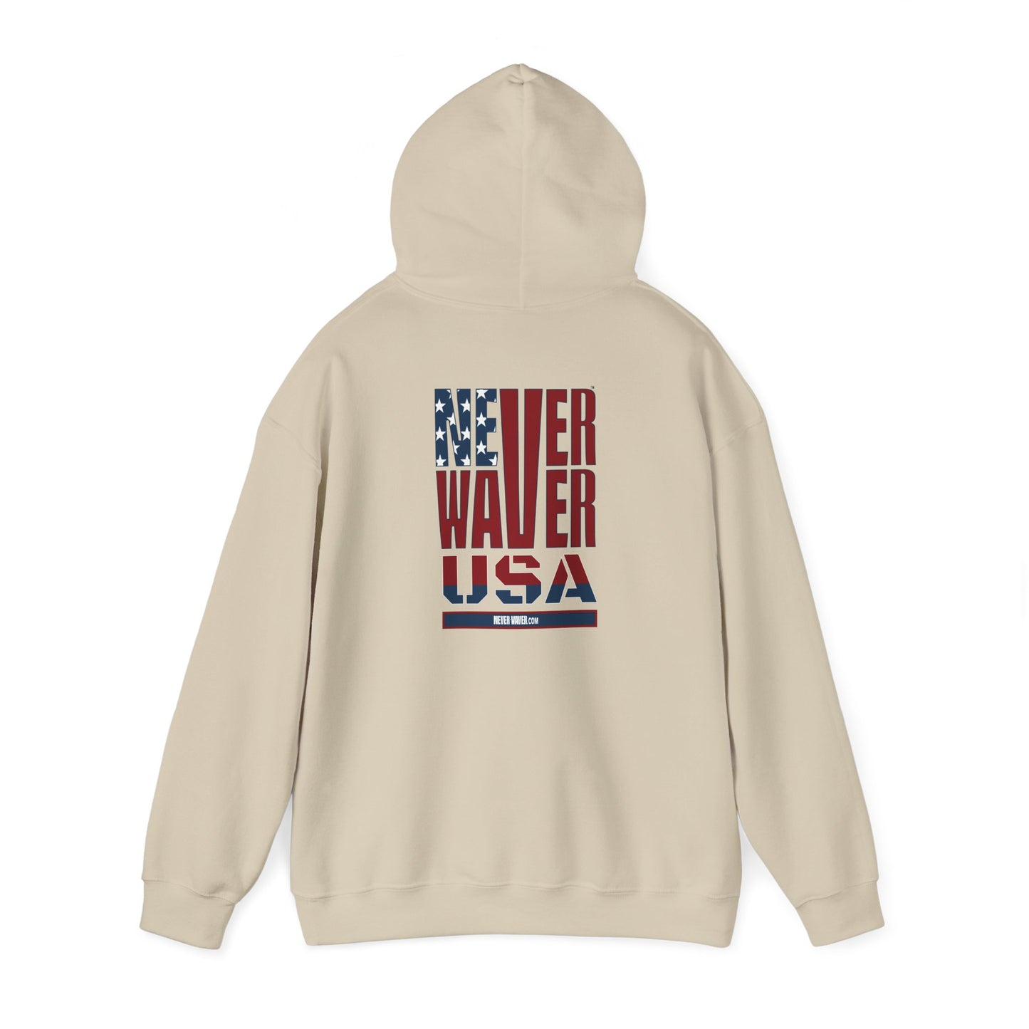 Patriotic Unisex Hooded Sweatshirt - 'Better Water USA' Design - Never Waver