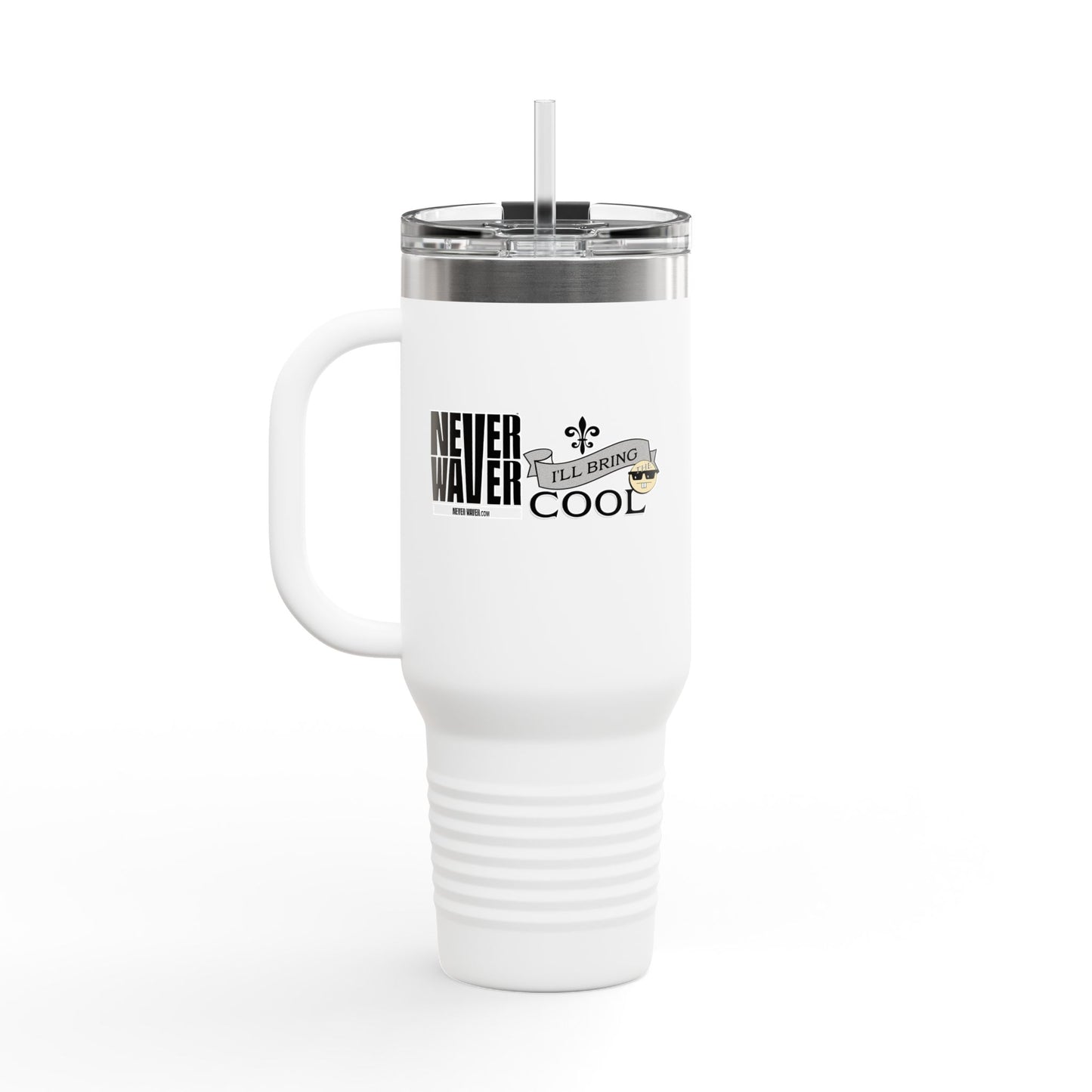 Never Waver I'll Bring The Cool Insulated Travel Mug, 40oz - Never Waver