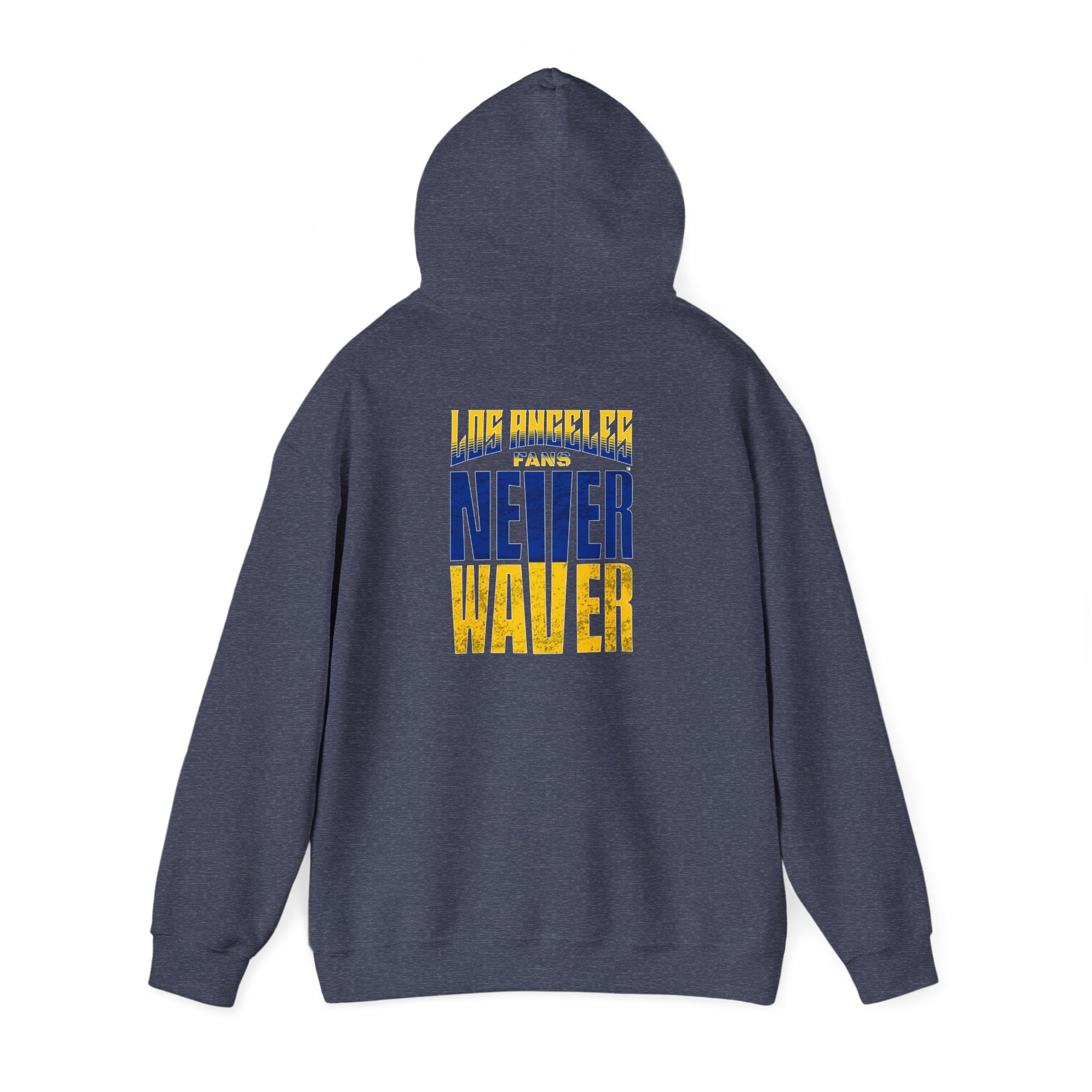 Inspired Unisex Heavy Blend™ Hooded Sweatshirt -Los Angeles Fans NEVER WAVER Graphic - Never Waver