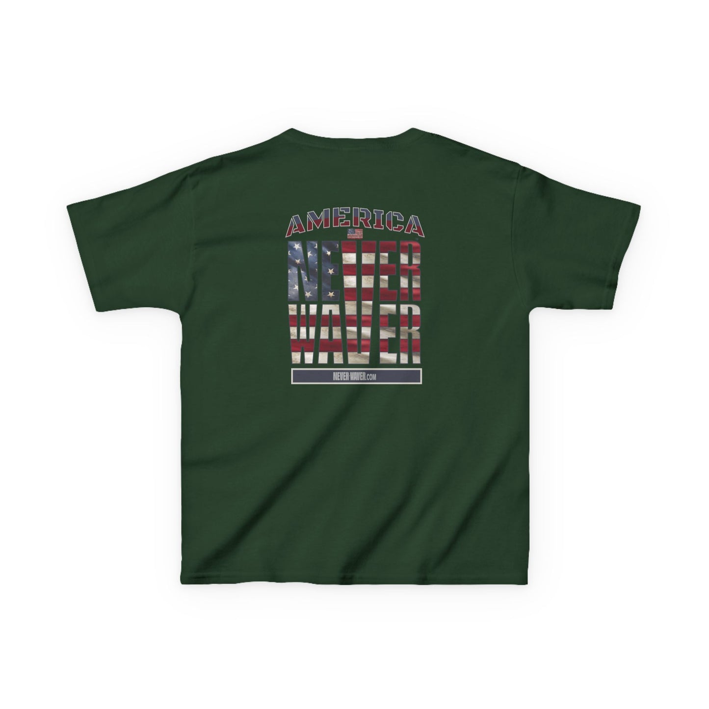 America Never Waver Kids Heavy Cotton™ Tee - Never Waver
