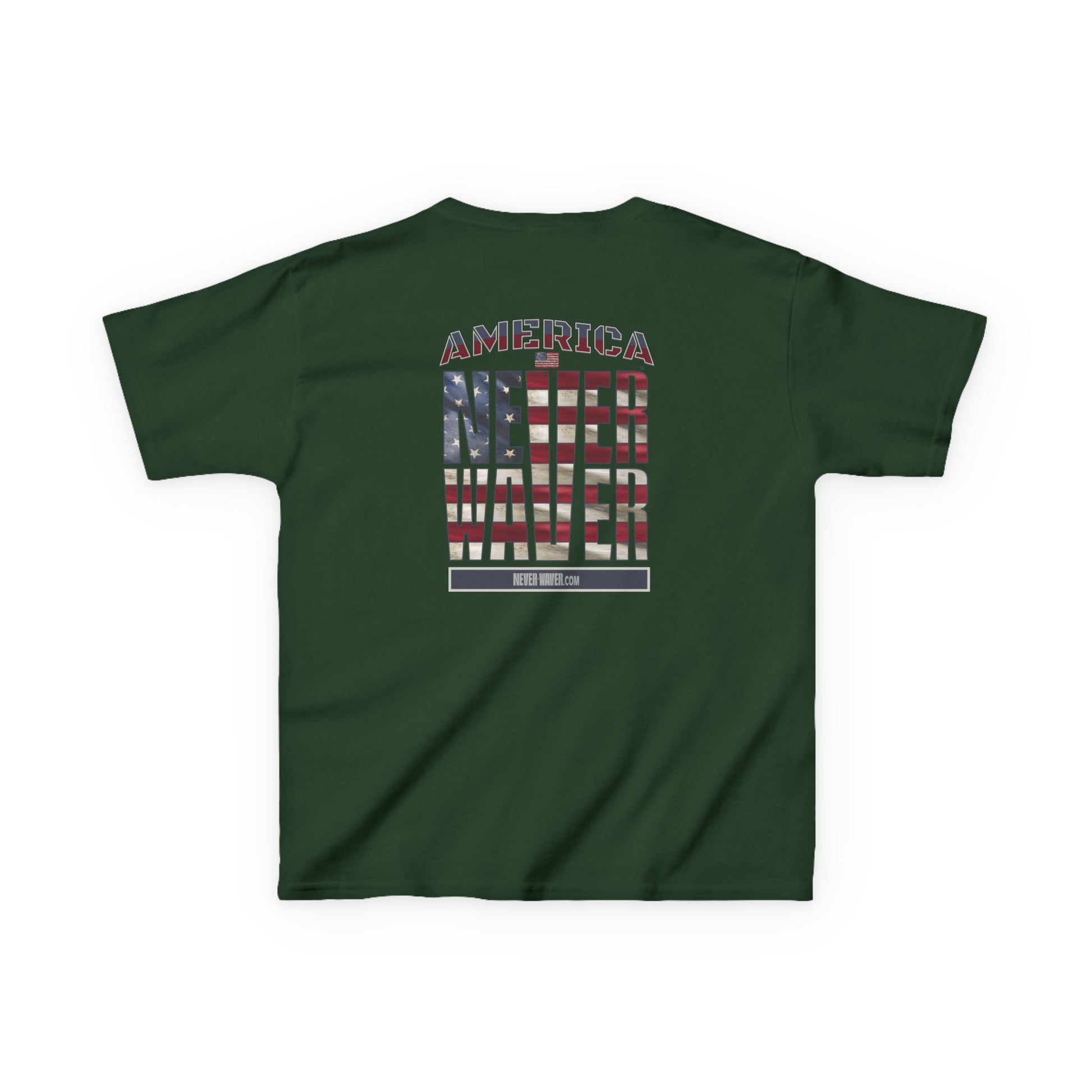 America Never Waver Kids Heavy Cotton™ Tee - Never Waver