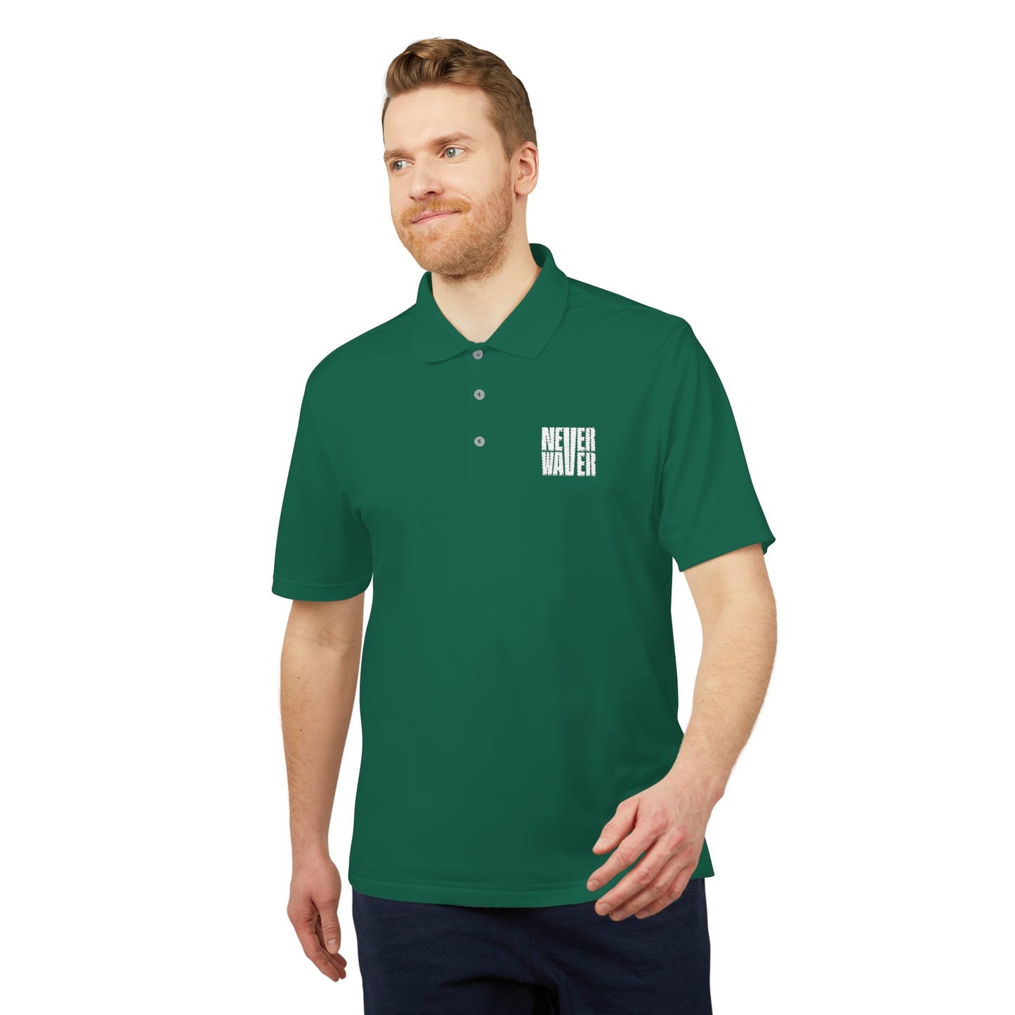 Unisex Never Waver Performance Polo Shirt - Activewear, Gym, Sports, Casual, Gift for Him/Her, Comfortable Fit