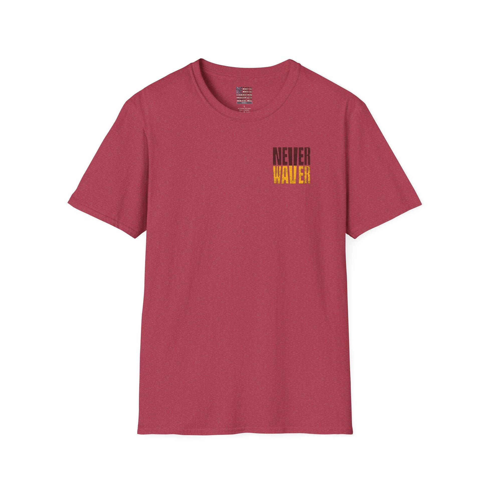 Washington Fans Never Waver Unisex Softstyle T-Shirt - Never Waver