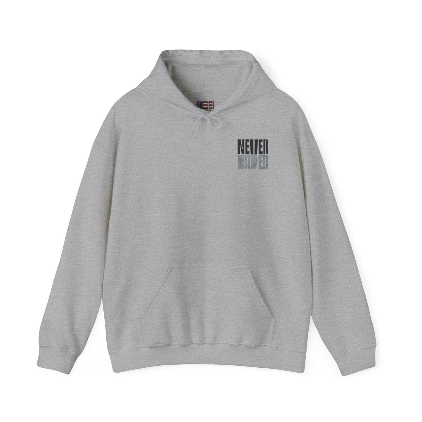 Las Vegas Fans Never Waver w Leopard Football Unisex Heavy Blend™ Hooded Sweatshirt - Cozy Oversized Style for Fans - Never Waver