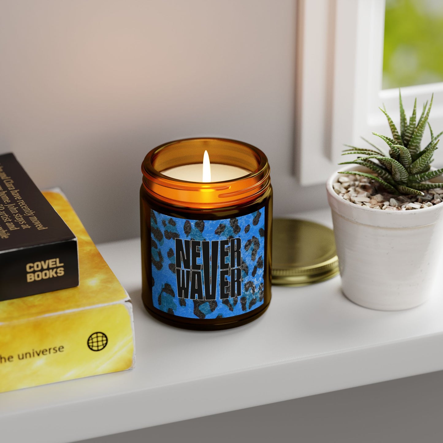 Never Waver Wild Vibes Scented Candles, Coconut Apricot Wax, Eco-Friendly Aromatherapy, Unique Home Decor, Gift for Her, Relaxation Gift - Never Waver