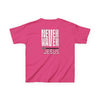 Kids Golf Tee -Never Waver” Jesus a bold, eye-catching design that reflects a steadfast faith and confidence in Christ. - Never Waver