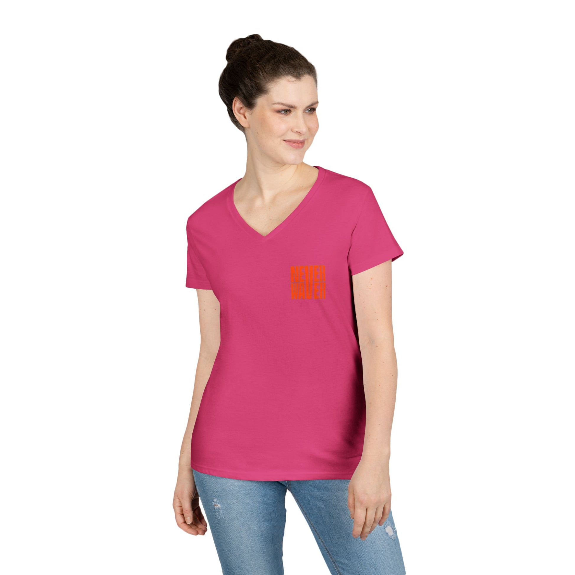 Best Mom Ever V-Neck T-Shirt | Perfect Gift for Mother's Day | Casual Everyday Wear - Never Waver