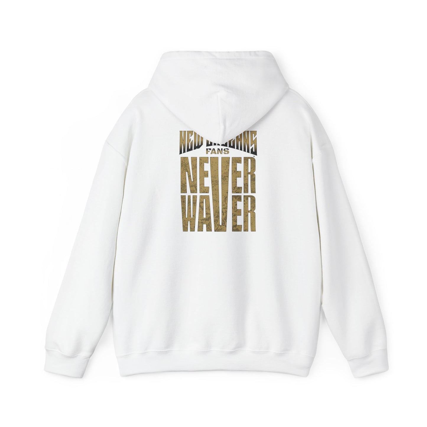 New Orleans Fans Never Waver Unisex Heavy Blend™ Hoodie - Motivational Sweatshirt for Fans - Never Waver