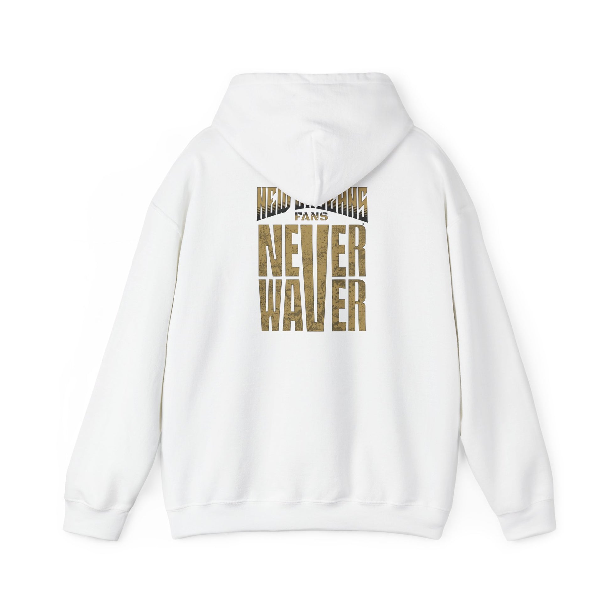 New Orleans Fans Never Waver Unisex Heavy Blend™ Hoodie - Motivational Sweatshirt for Fans - Never Waver