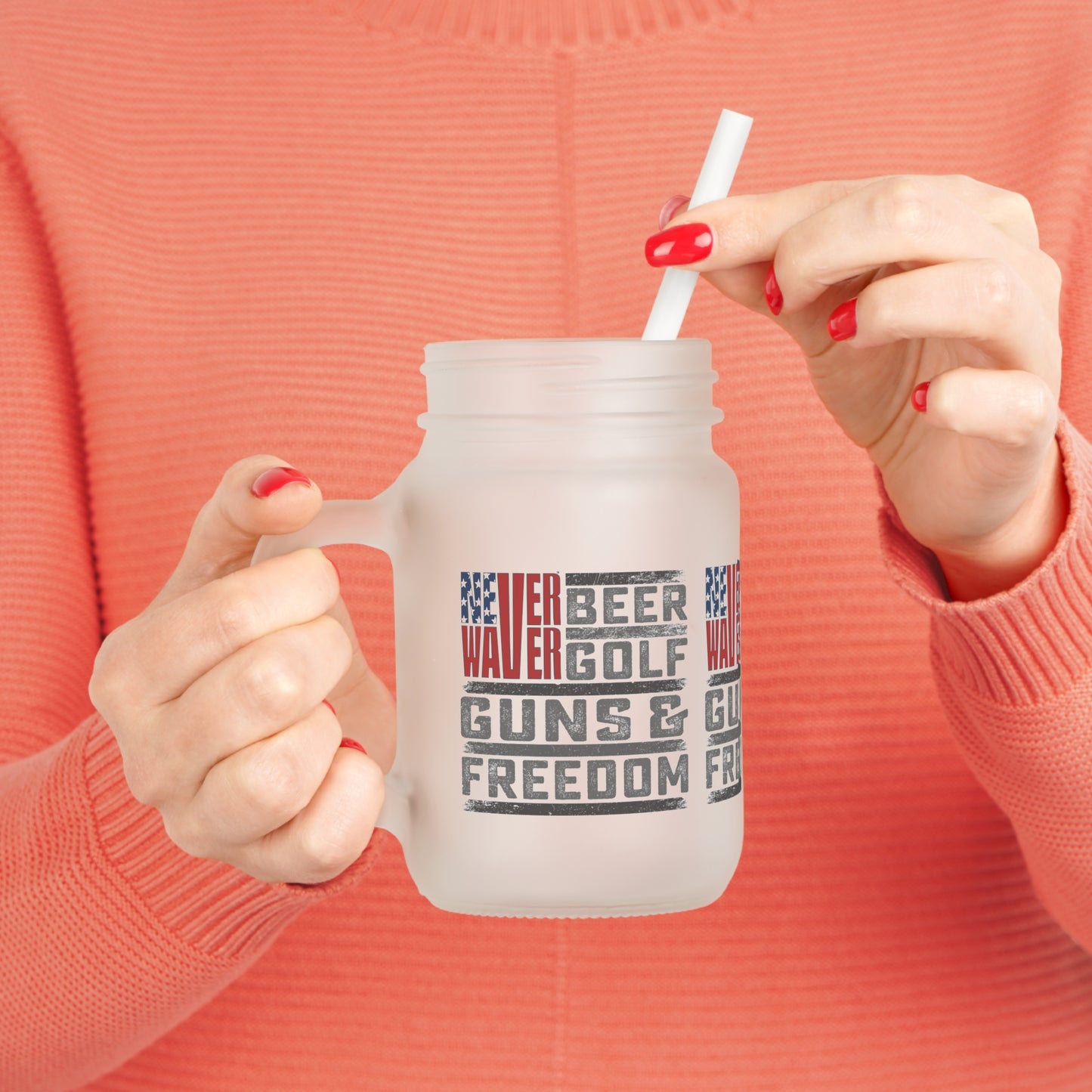 Never Waver Golf Mason Jar Cup - Perfect for Golf Lovers! - Never Waver