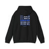 Never Waver Back The Blue Hoodie - Unisex Heavy Blend Sweatshirt - Never Waver