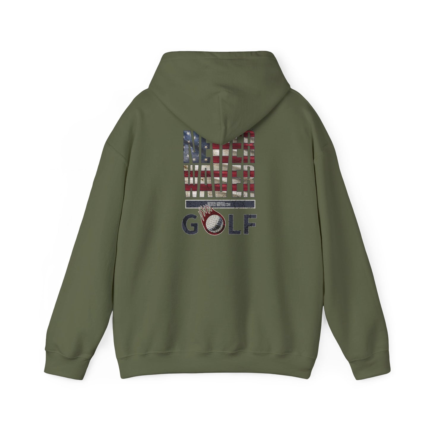 Never Waver Golf Hoodie - Unisex Heavy Blend™ Sweatshirt - Never Waver