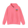 Unisex Heavy Blend™ Hooded Sweatshirt -Miami Fans  NEVER WAVER w Leopard Football | Cozy Streetwear for Every Day - Never Waver