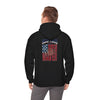 Unisex Heavy Blend™ Hooded Sweatshirt - 'New York Fans Never Waver W Leopard Football' American Pride Design - Never Waver