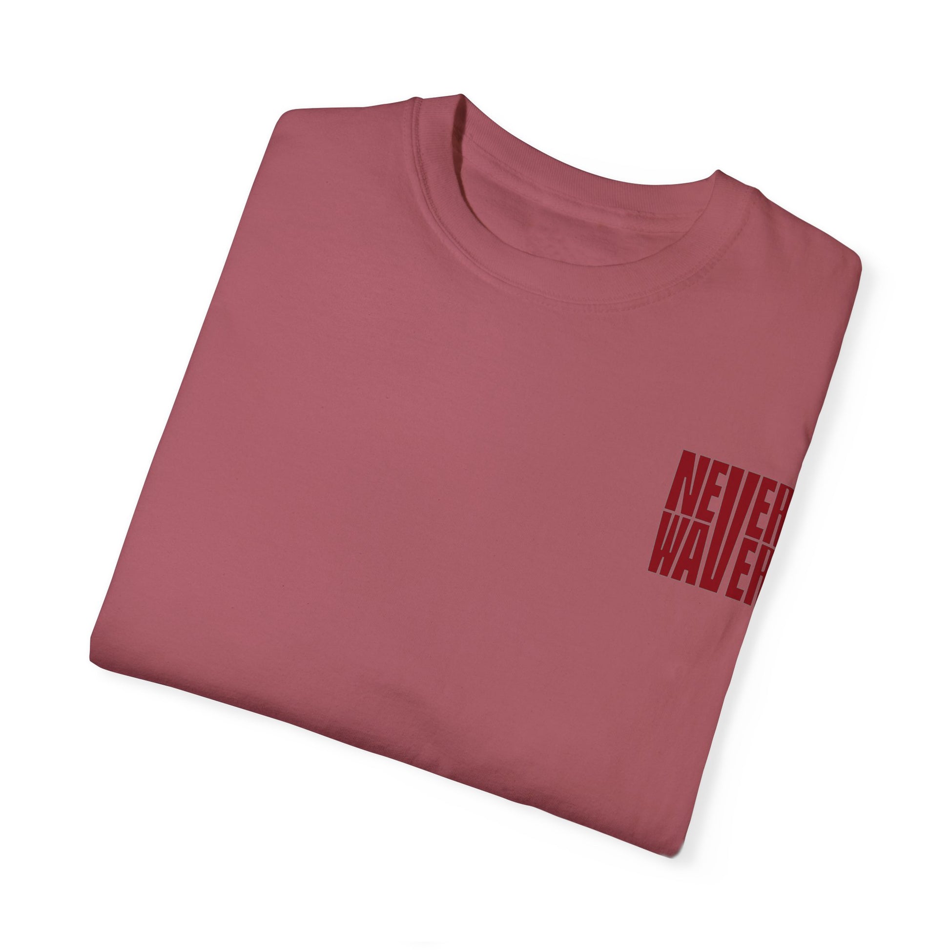 Unisex Garment-Dyed T-Shirt - 'Never Waver Just A Mom Trying Not to Raise A&&holes' Design - Never Waver