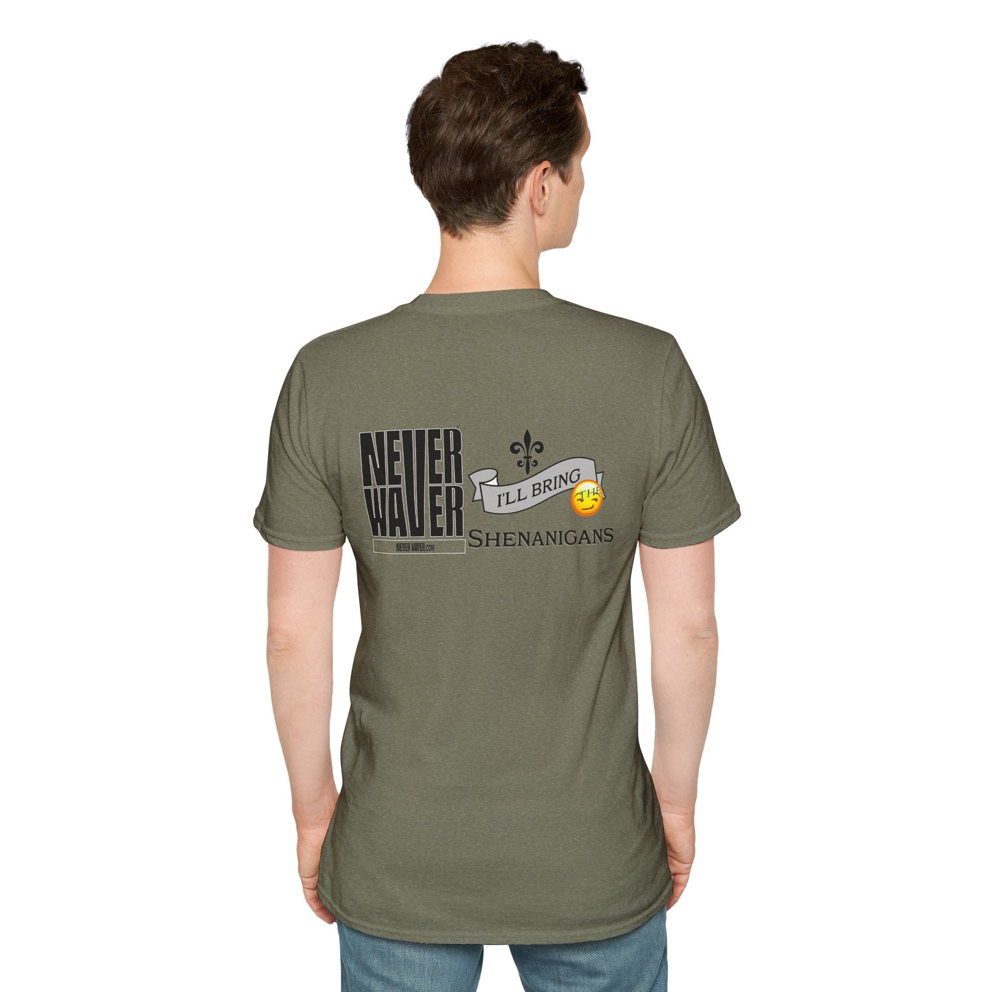 Never Waver I'll Bring The Shenanigans Unisex Softstyle T-Shirt - Never Waver