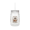 Never Waver Just A Mom Trying Not to Raise A&&holes Jar with Straw - Perfect Gift for Mother's Day or Independence Day - Never Waver