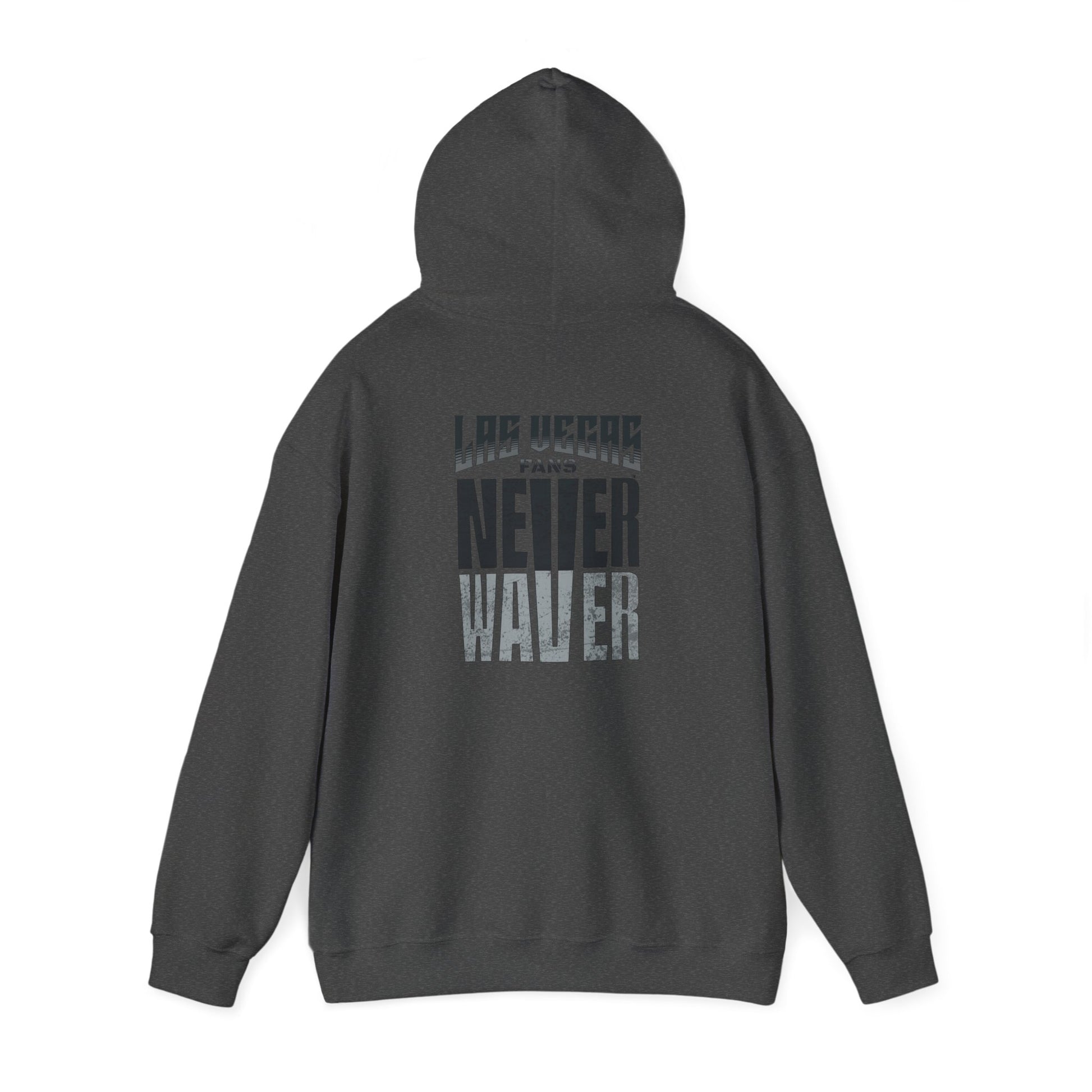 Unisex Heavy Blend™ Hooded Sweatshirt - Las Vegas Fans Never Waver Design, Perfect for Sports Fans - Never Waver