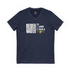 Unisex V-Neck Tee - Never Waver TE: [] TEAMO [X} Tequila T-Shirt - Never Waver