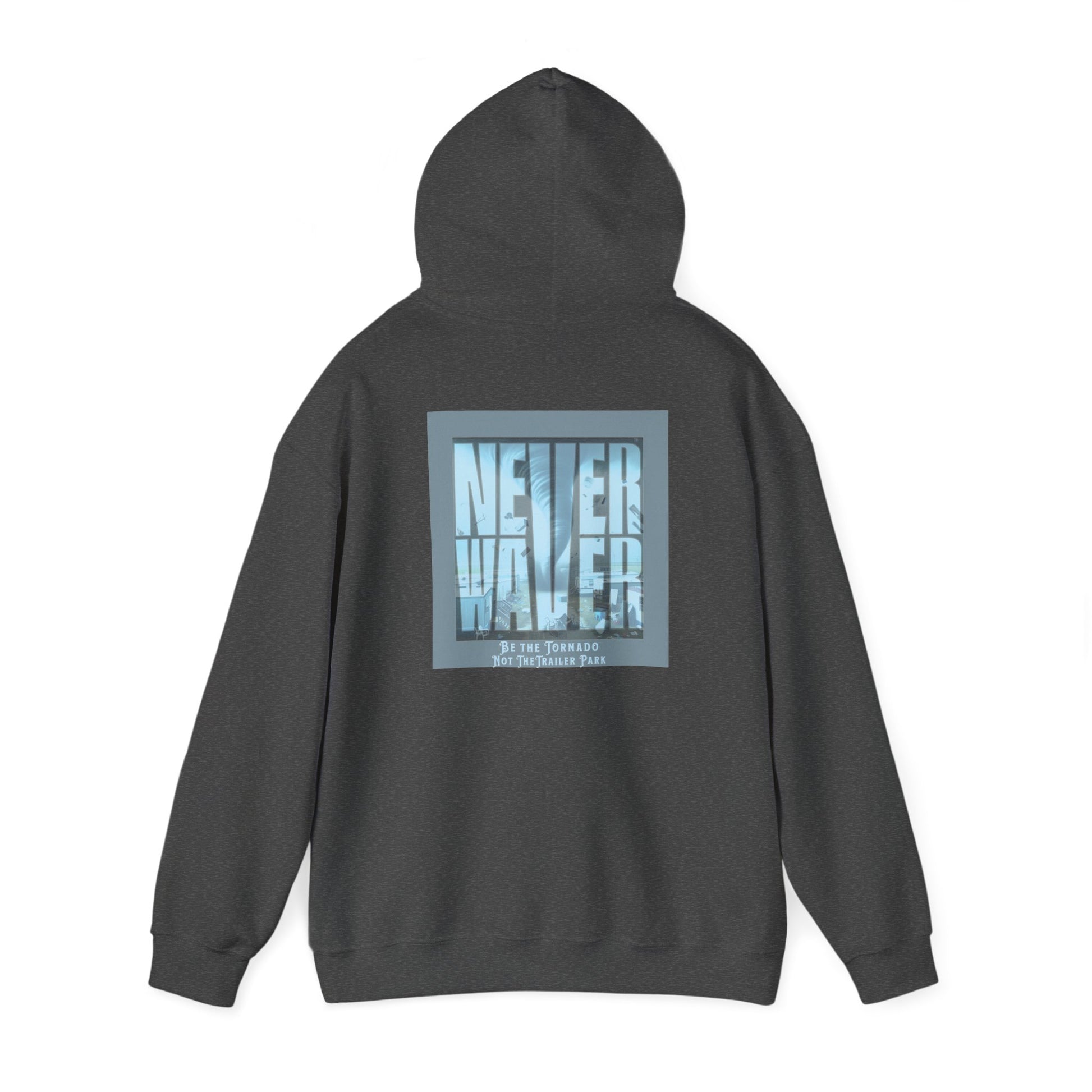 Cozy Unisex Hooded Sweatshirt - "Never Waver" Motivational Design - Never Waver
