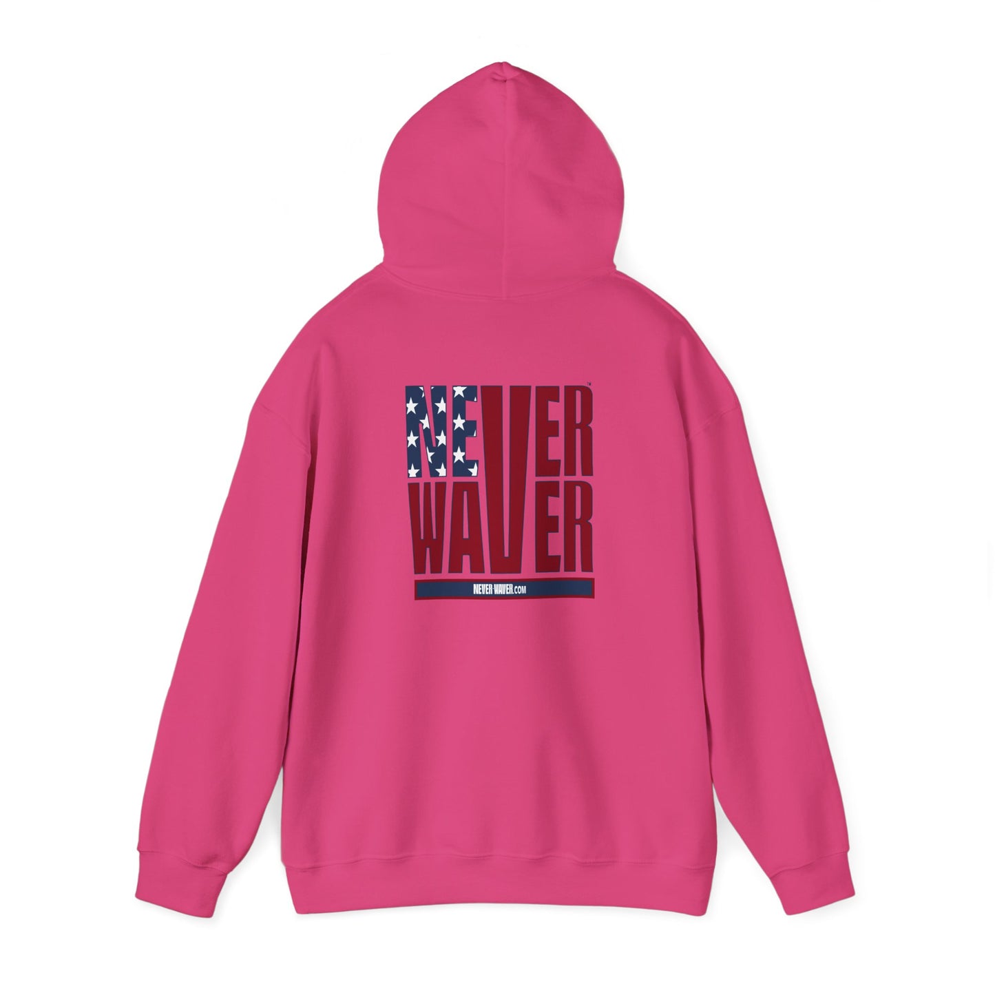 Patriotic Unisex Heavy Blend Hoodie - Never Waver Design - Never Waver