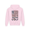 Youth Golf Hoodie - "Never Waver Golf" Sweatshirt for Young Golfers - Never Waver