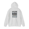 Las Vegas Fans Never Waver w Leopard Football Unisex Heavy Blend™ Hooded Sweatshirt - Cozy Oversized Style for Fans - Never Waver