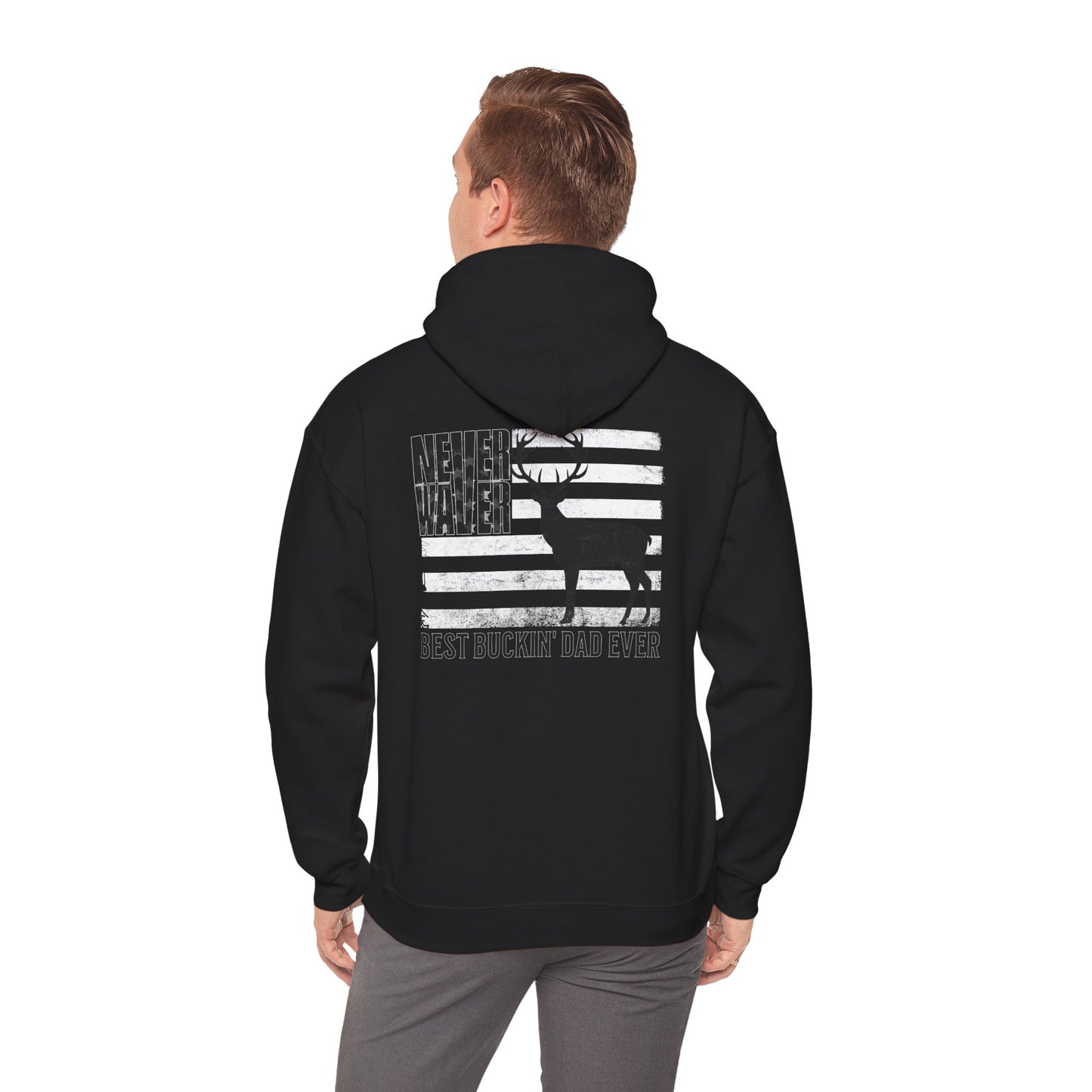 Unisex Heavy Blend™ Hoodie - 'Never Waver Best Buckin' Dad Ever '