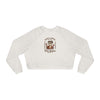 Never Waver Just A Mom Trying Not to Raise A&&holes Women's Cropped Fleece Pullover - Never Waver