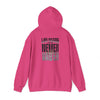 Las Vegas Fans Never Waver w Leopard Football Unisex Heavy Blend™ Hooded Sweatshirt - Cozy Oversized Style for Fans - Never Waver