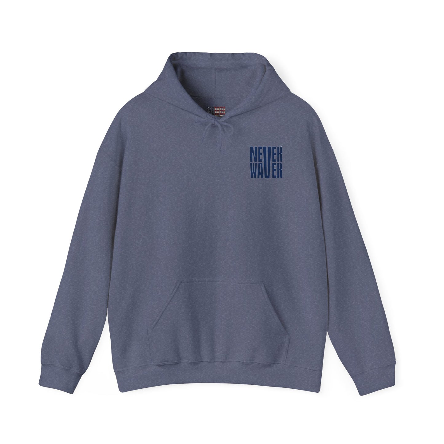 Unisex Heavy Blend™ 'Indianapolis Fans Never Waver' Hoodie - Inspirational Apparel for Everyday Comfort - Never Waver