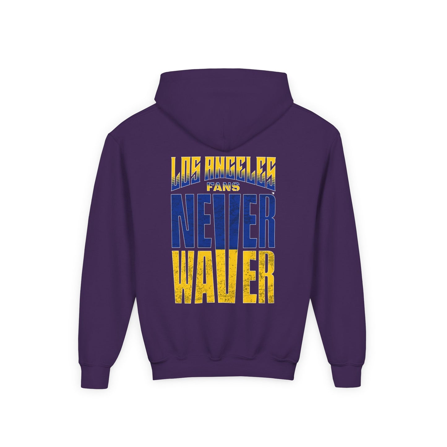 Los Angeles  Fans Never Waver Youth Heavy Blend Hooded Sweatshirt