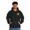 Los Angeles Fans Never Waver w Leopard Football Unisex Heavy Blend™ Hooded Sweatshirt - Cozy, Motivational Apparel for Everyday Wear