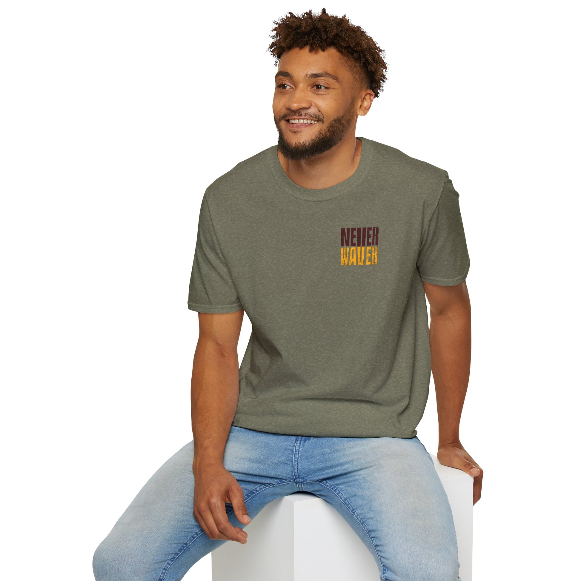 Washington Fans Never Waver Unisex Softstyle T-Shirt - Never Waver