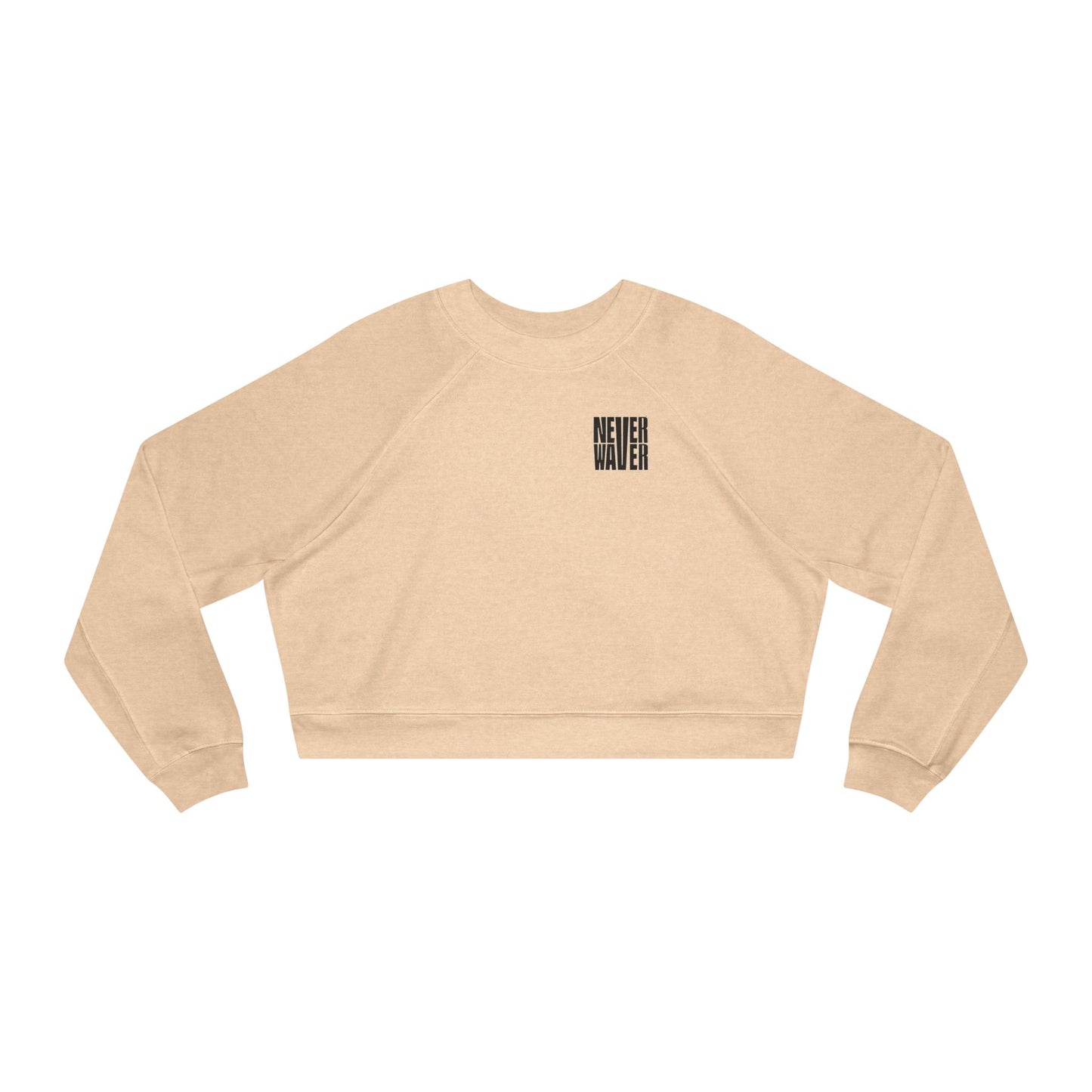 Never Waver Mamacita Needs a Margarita Women's Cropped Fleece Pullover - Never Waver