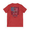 Never Waver Like This Mom V-Neck Tee for Moms - Patriotic Short Sleeve Shirt - Never Waver