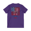 Never Waver Like This Mom V-Neck Tee for Moms - Patriotic Short Sleeve Shirt - Never Waver