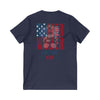 Never Waver Like This Mom V-Neck Tee for Moms - Patriotic Short Sleeve Shirt - Never Waver