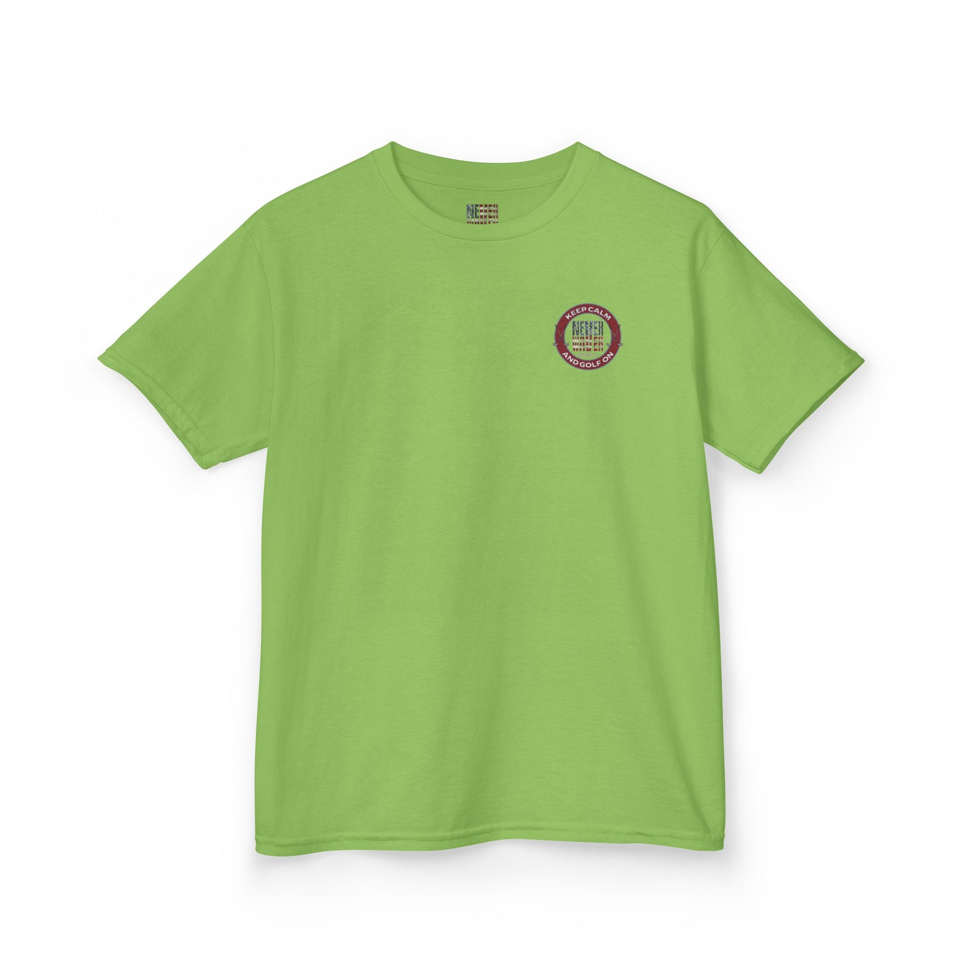 Kids Golf Tee - Keep Calm Never Waver and Golf On - Never Waver